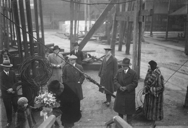 Christening Group for the Yugoslavian 'Bakar', J Samuel White and Co, Cowes, Isle of Wight, 1931. Creator: Kirk & Sons of Cowes.