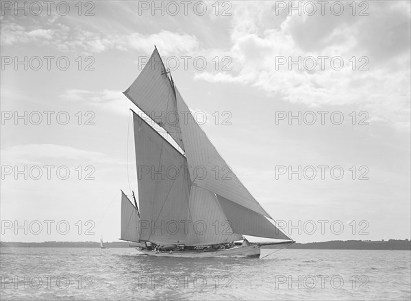 The yawl 'Betty', 1911. Creator: Kirk & Sons of Cowes.