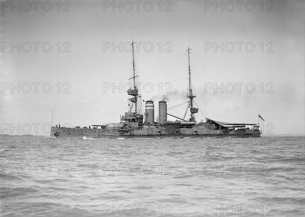 'HMS Hindustan', 1911. Creator: Kirk & Sons of Cowes.