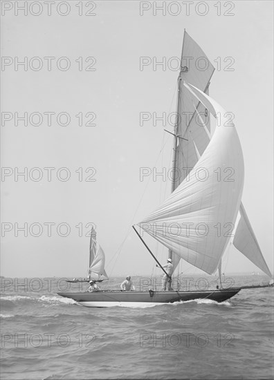 The 8 Metre class 'Termagent' and 'Endrick', 1911. Creator: Kirk & Sons of Cowes.