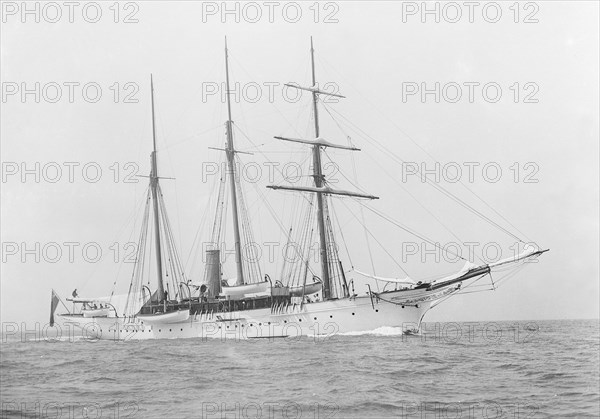 The steam yacht 'Norseman'. Creator: Kirk & Sons of Cowes.