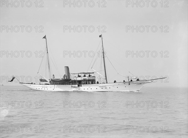 The steam yacht 'Westoe', 1911. Creator: Kirk & Sons of Cowes.