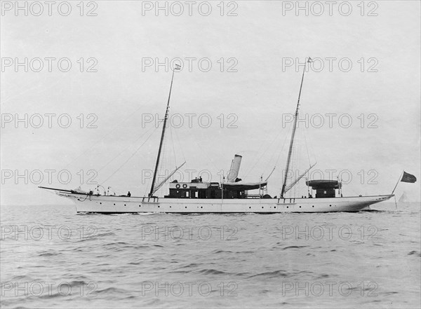 The steam yacht 'Anemone'. Creator: Kirk & Sons of Cowes.