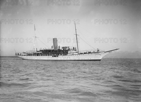 The steam yacht 'Marynthea', 1911. Creator: Kirk & Sons of Cowes.