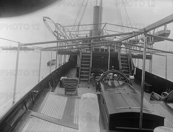 Lower deck on 'Venetia', 1920. Creator: Kirk & Sons of Cowes.