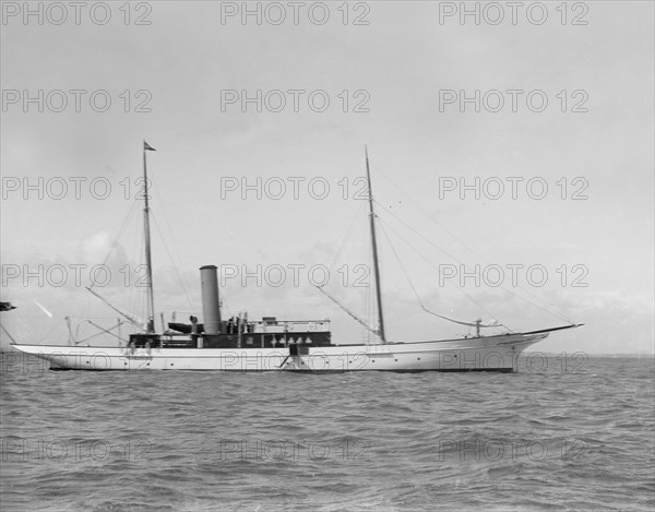 The steam yacht 'Floreal'. Creator: Kirk & Sons of Cowes.