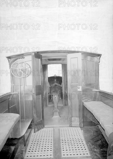 Mitcham cabin cruiser internal view, 1914. Creator: Kirk & Sons of Cowes.