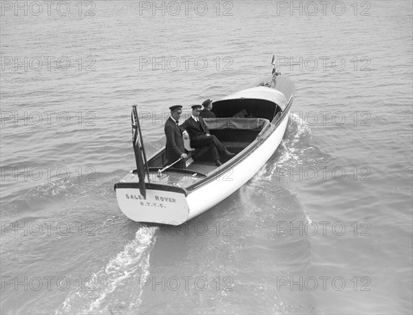 The Royal Thames Yacht Club's motor launch 'Salee Rover', 1912. Creator: Kirk & Sons of Cowes.