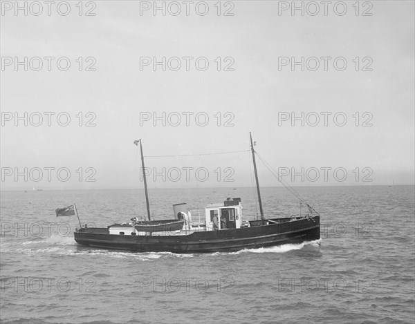 The 30 ton motor yacht 'Black Pearl', 1936. Creator: Kirk & Sons of Cowes.