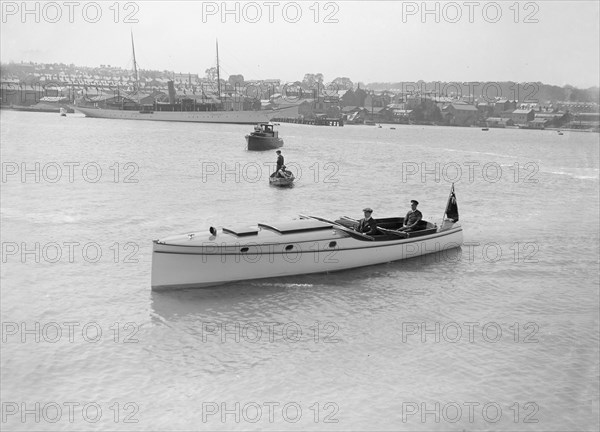 Wolseley motor launch, 1914. Creator: Kirk & Sons of Cowes.