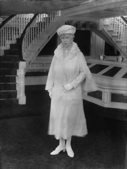 Queen Mary aboard 'HMY Victoria and Albert', 1931. Creator: Kirk & Sons of Cowes.