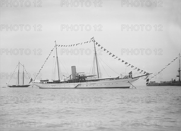 The 664 ton steam yacht North Star, 1911. Creator: Kirk & Sons of Cowes.