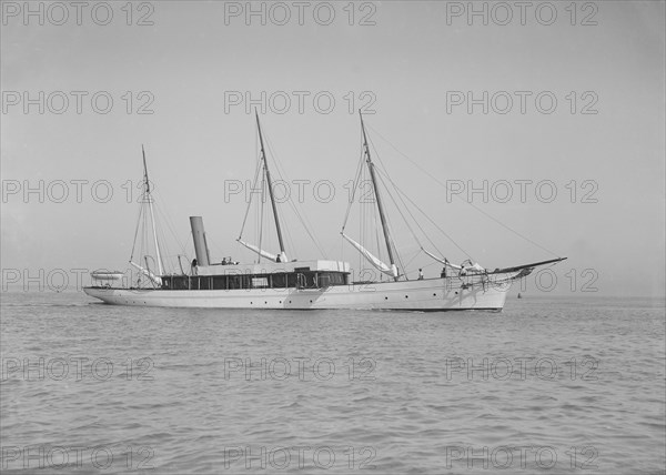 The steam yacht 'Isa', 1911. Creator: Kirk & Sons of Cowes.