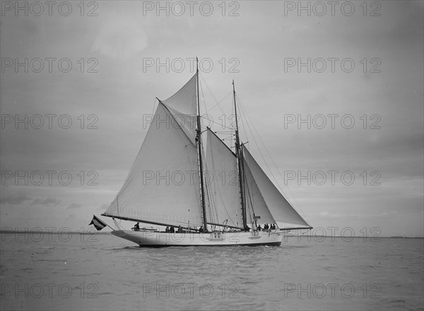 The schooner 'Esma', 1911. Creator: Kirk & Sons of Cowes.