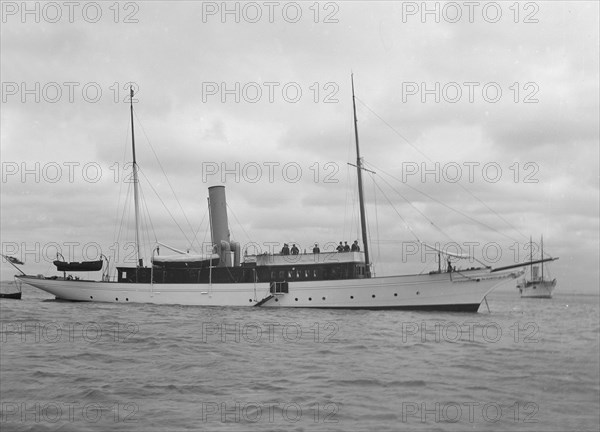 The steam yacht 'Lady Calista'. Creator: Kirk & Sons of Cowes.