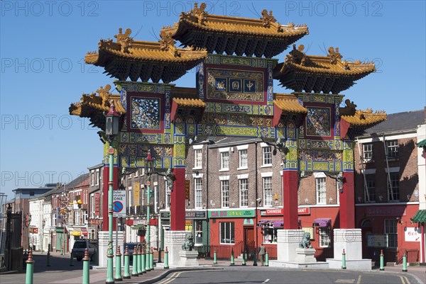 UK, Liverpool, Chinatown Arch, 2009. Creator: Ethel Davies.