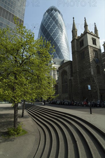 Swiss Re Gherkin, 2009. Creator: Ethel Davies.