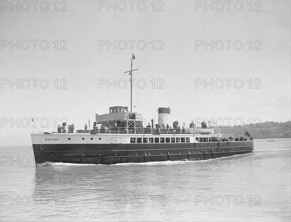 The motor vessel 'Medina' under way, 1932. Creator: Kirk & Sons of Cowes.