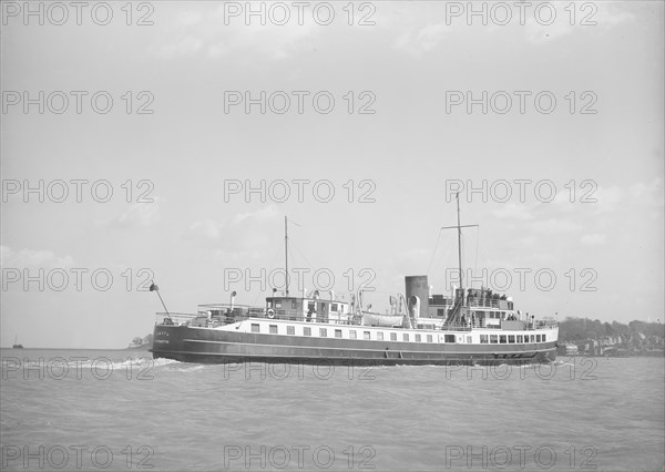 The Isle of Wight ferry 'Vecta', 1939. Creator: Kirk & Sons of Cowes.