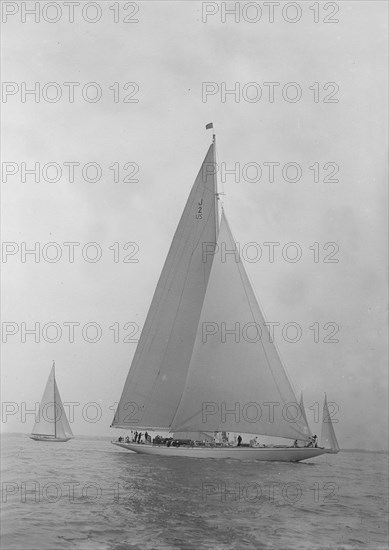 The American J-Class yacht 'Yankee', 1935. Creator: Kirk & Sons of Cowes.