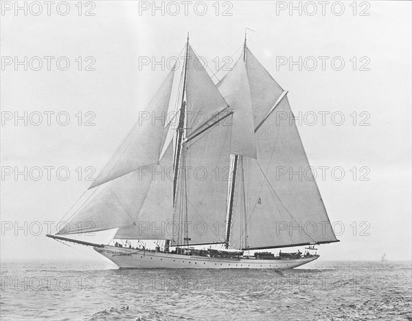 The schooner 'Vergemere'. Creator: Kirk & Sons of Cowes.