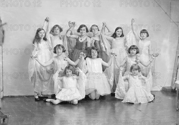 Girls in a stage show, c1935. Creator: Kirk & Sons of Cowes.