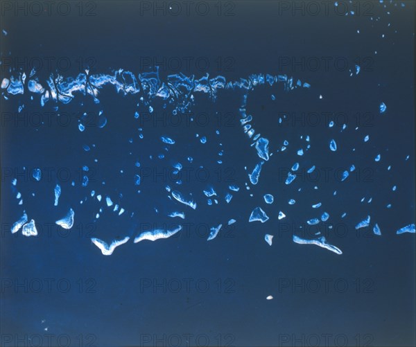 Earth from space - the Great Barrier Reef, Australia, seen from the Space Shuttle, 1983. Creator: NASA.