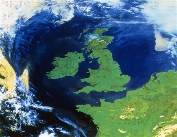 Earth from space - the United Kingdom, c1980s. Creator: NASA.