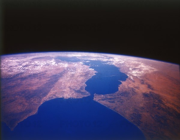 Earth from space - the Straits of Gibraltar, c1980s.  Creator: NASA.