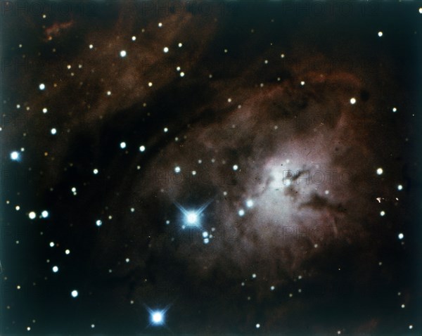 Lagoon Nebula in Sagittarius constellation. Creator: NASA.