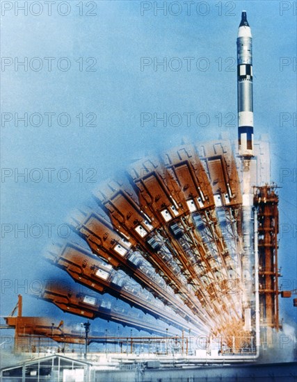 Launch of Gemini-Titan 2, Cape Kennedy Air Force Station, Florida, USA, 19 January 1965. Creator: NASA.