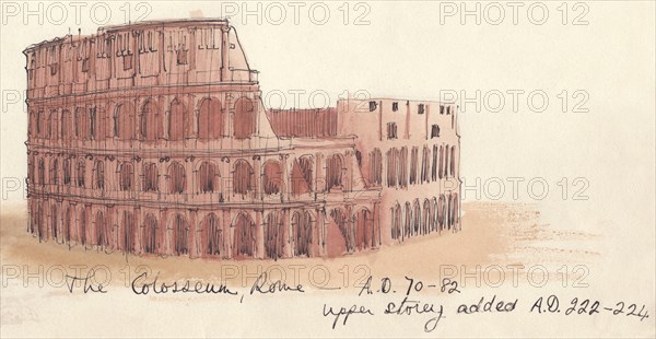 'The Colosseum, Rome - AD 70-82', (1951). Creator: Shirley Markham.