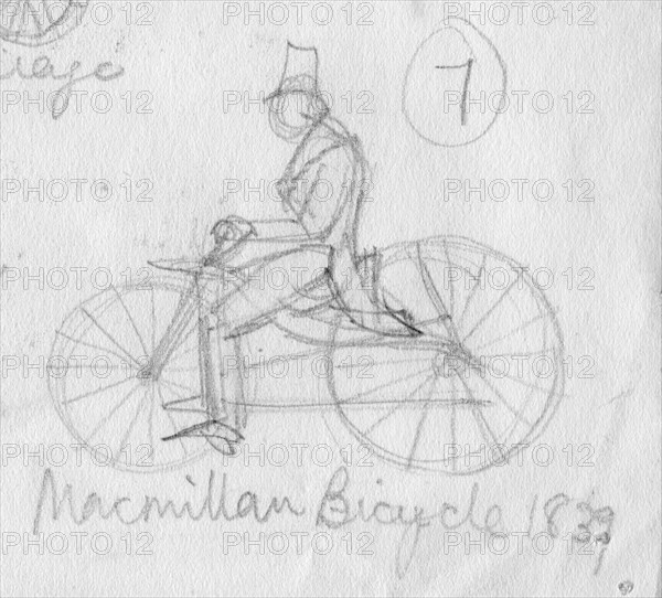 'MacMillan bicycle, 1839', (c1950).  Creator: Shirley Markham.