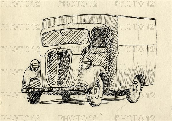 Lorry, 1951. Creator: Shirley Markham.