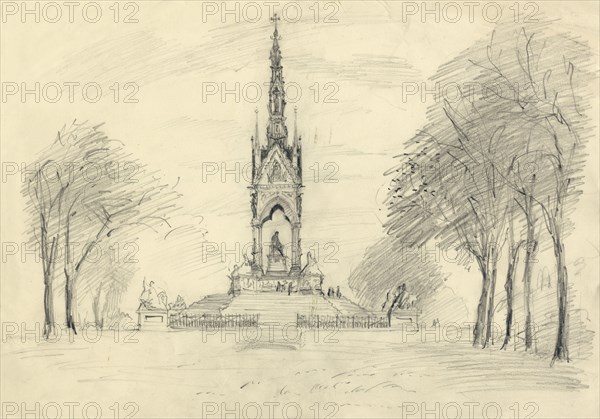 The Albert Memorial, Kensington Gardens, London, c1950. Creator: Shirley Markham.