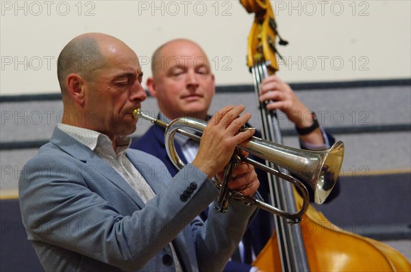 Chris Coull and Dan Sheppard, Eastbourne Jazz Festival, Leaf Hall, East Sussex, 30 Sep 2018.  Creator: Brian O'Connor.