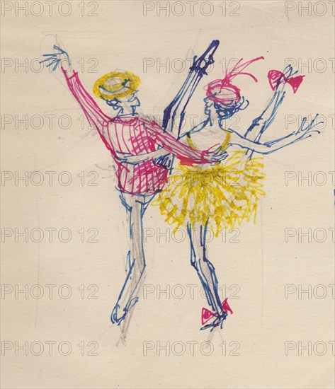 Couple dancing, c1950. Creator: Shirley Markham.