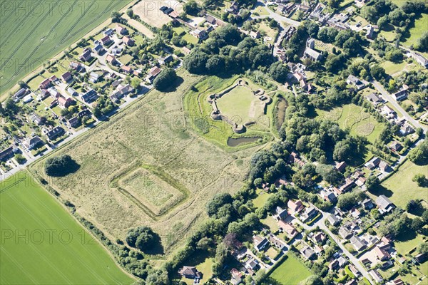 Remains of Bolingbroke Castle and Civil War siegework, Old Bolingbroke, Lincolnshire, 2018