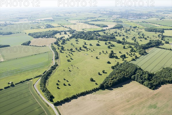 Parkland surrounding the former Scrivelsby Court, Scrivelsby, Lincolnshire, 2018