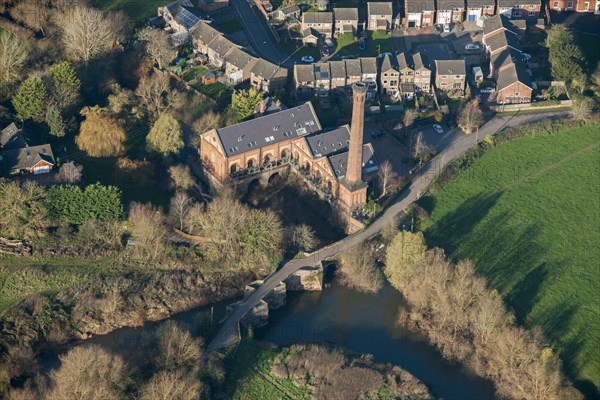 Site of the Battle of Powick Bridge and a former hydro-electricity works, Worcestershire, 2014