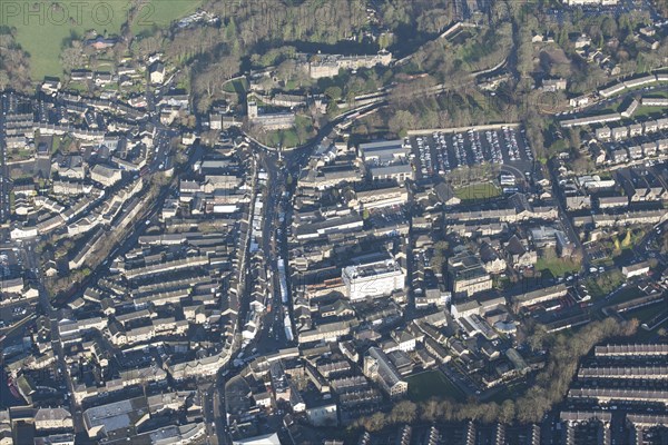 Town centre on market day, Skipton, North Yorkshire, 2014