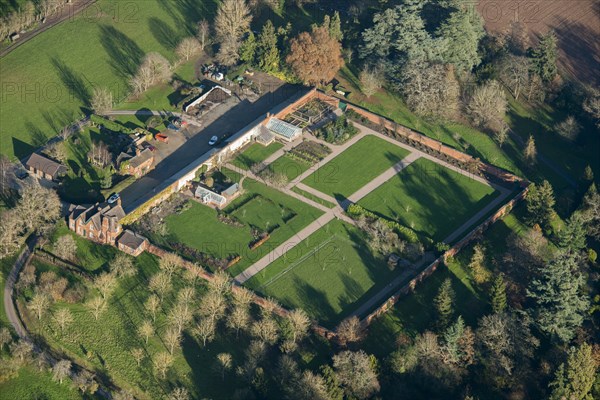 Kitchen garden, Madresfield Court, Madresfield, near Malvern, Worcestershire, 2014