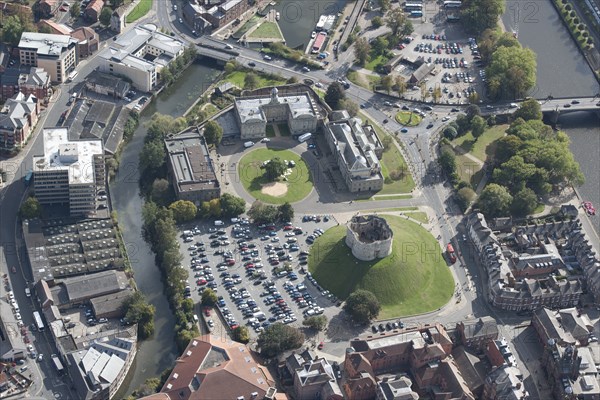 York Castle, Clifford's Tower, Court House and former prisons, York, North Yorkshire, 2014