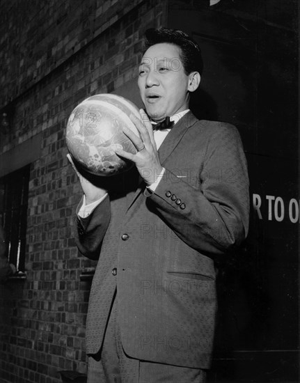 Danny Barcelona off stage on Day 2, Finsbury Park Astoria, London, 1962.