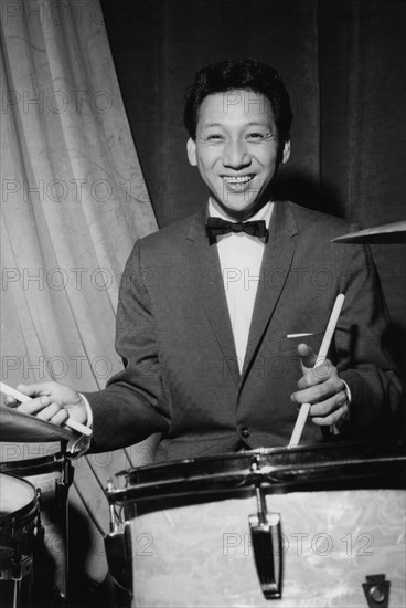 Danny Barcelona on stage on Day 2, Finsbury Park Astoria, London, 1962.