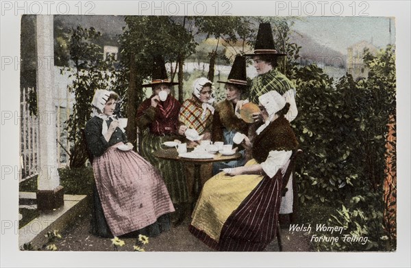 Welsh women fortune telling', c1900.