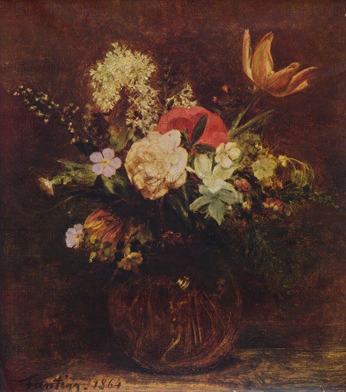 Bowl of Flowers', 1864, (1935).