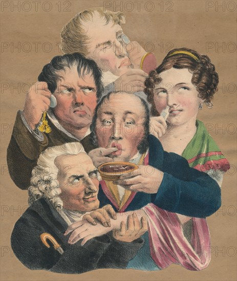The five senses, late 18th-early 19th century.