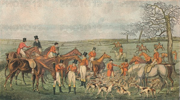 Hunting in Leicestershire, 1827 - In At The Death', (1890).