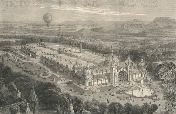 The Building For The International Industrial Exhibition at Edinburgh', 1886.